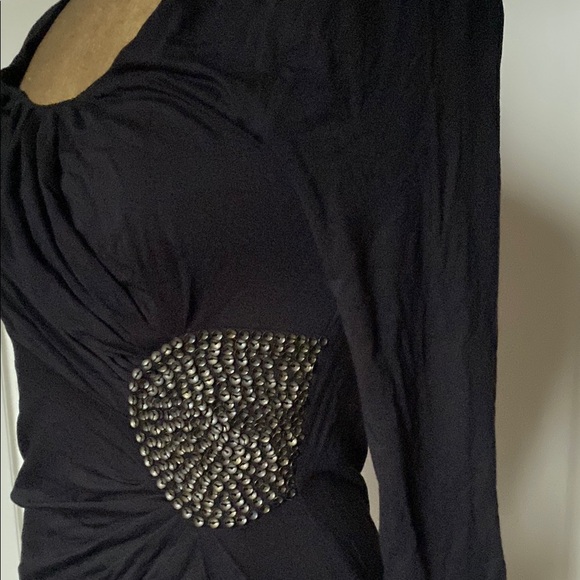 Maternity Elegant Black Dress. - Picture 4 of 6